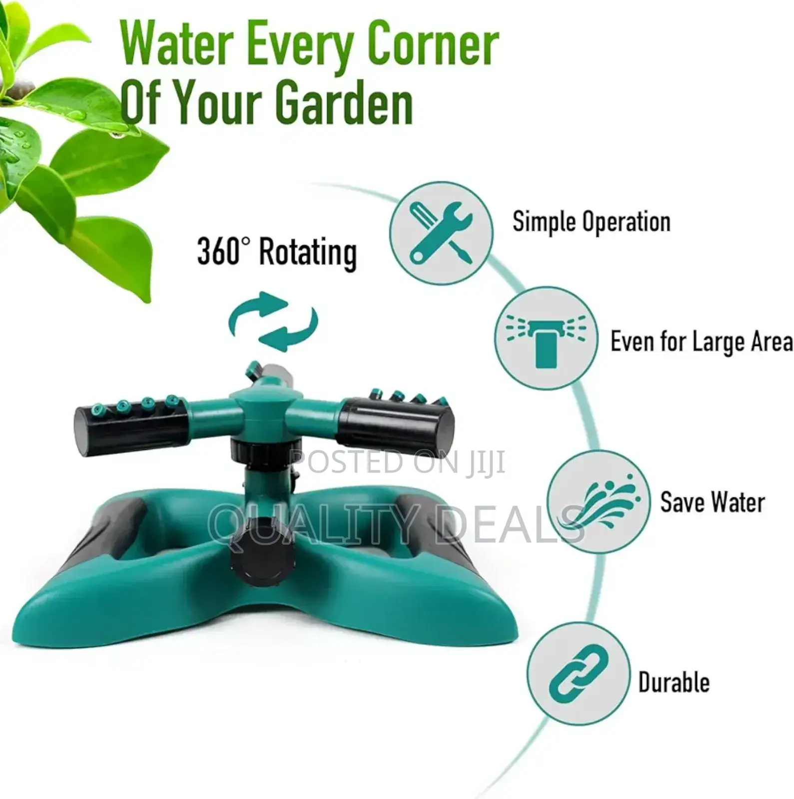 3 Arm Garden Water Sprinkler