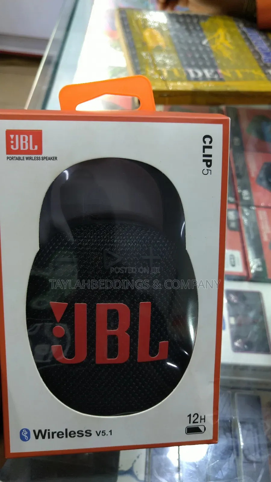 JBL Clip 5 Waterproof Bluetooth Speaker Black
