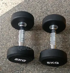 5kg Pair Round Rubber Coated Dumbbells