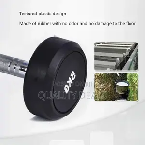 1pc 5kg Round Rubber Coated Dumbbell