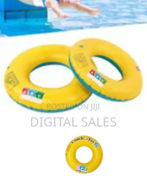 70cm Rubber Swimming Ring Pool Float: Kids and Adults Inflatable