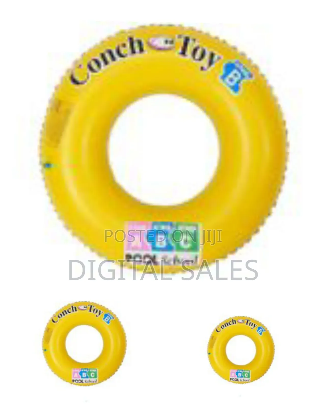 70cm Rubber Swimming Ring Pool Float: Kids and Adults