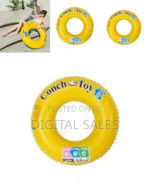 70cm Rubber Swimming Ring Pool Float: Kids and Adults