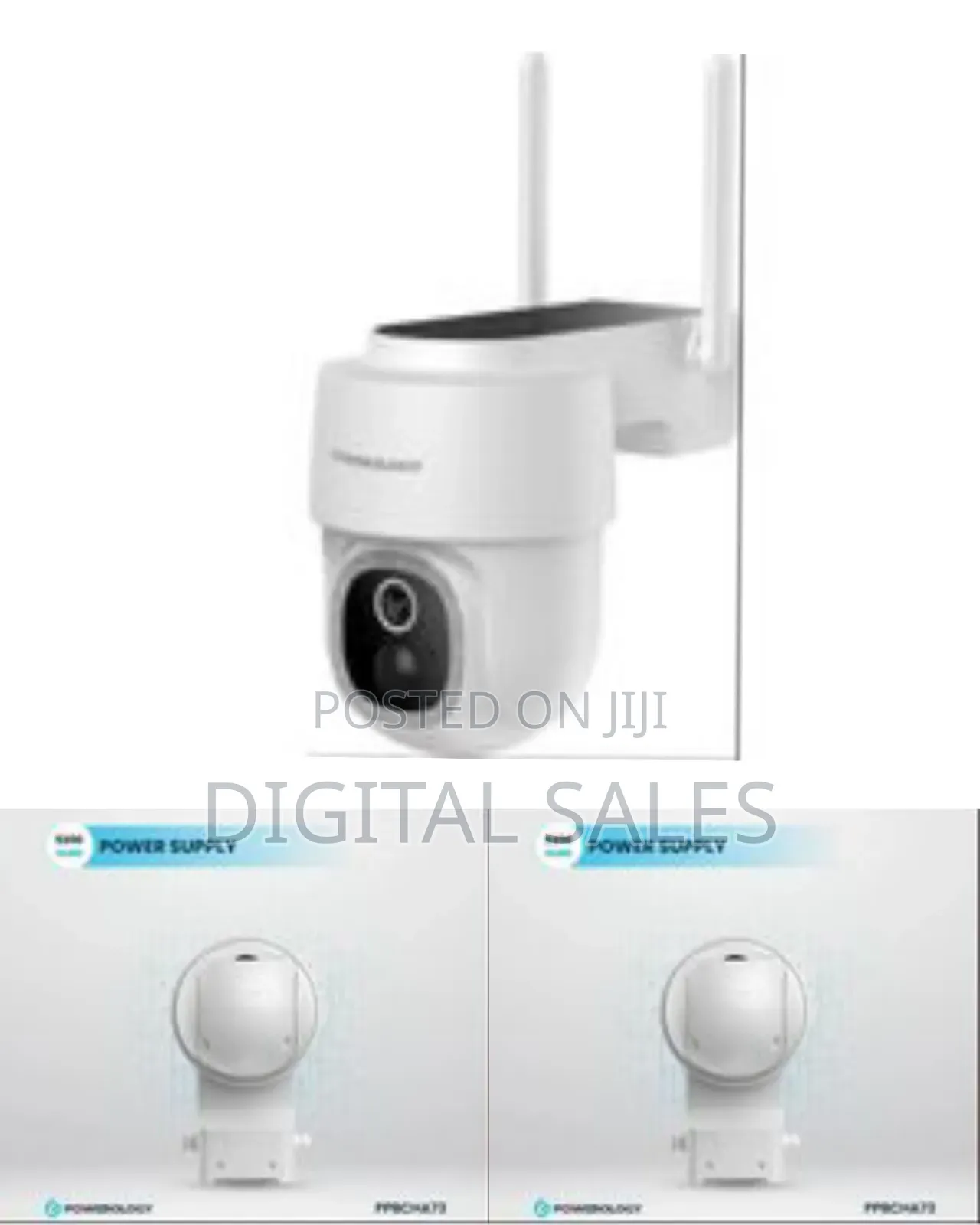 Powerology Wireless Outdoor Camera With Solar Panel Works
