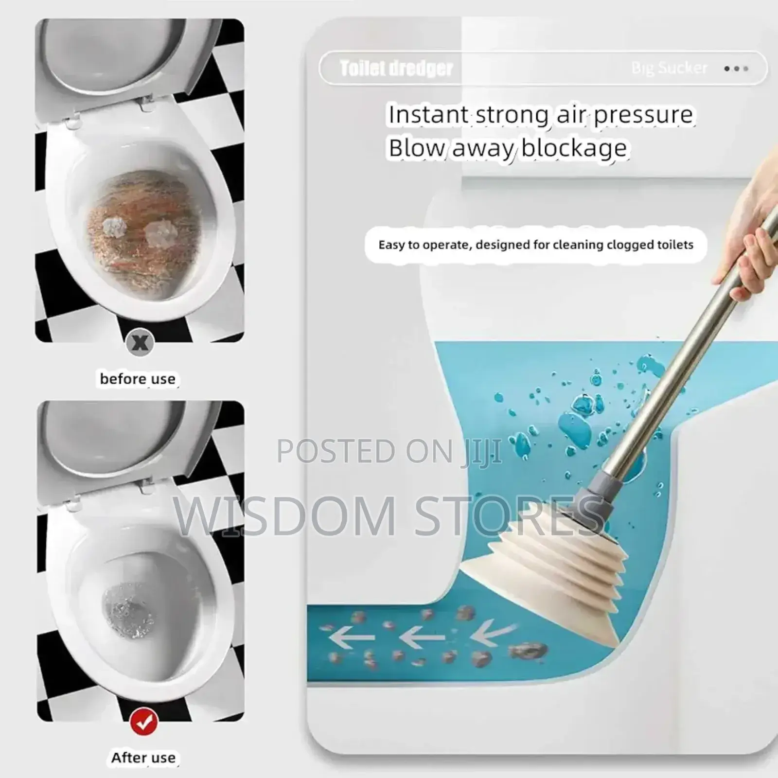 Suction Cup Drain Cleaner.