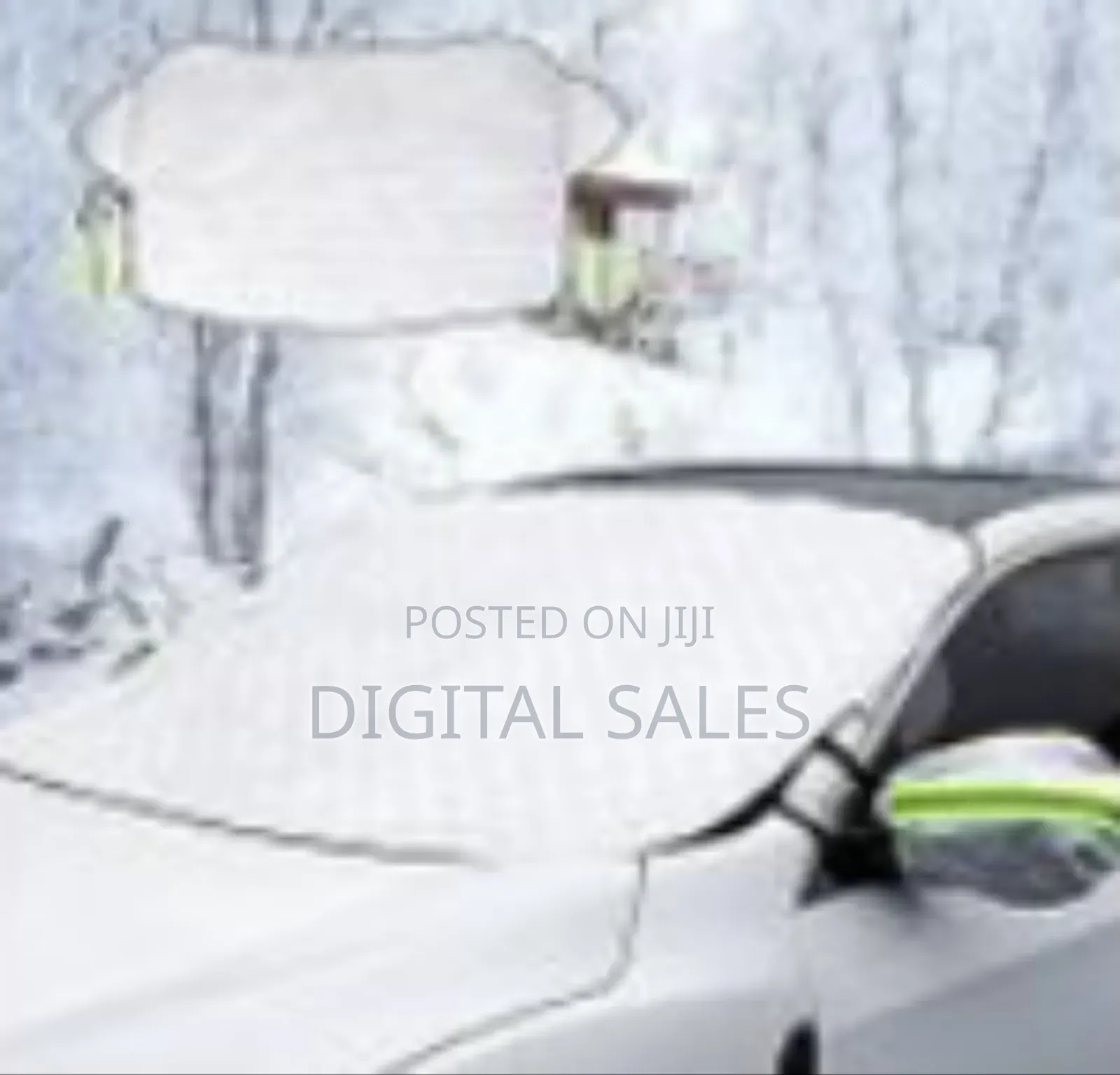 Car Windshield Cover With Side Mirror Cover, 4 Layers Winter Ice
