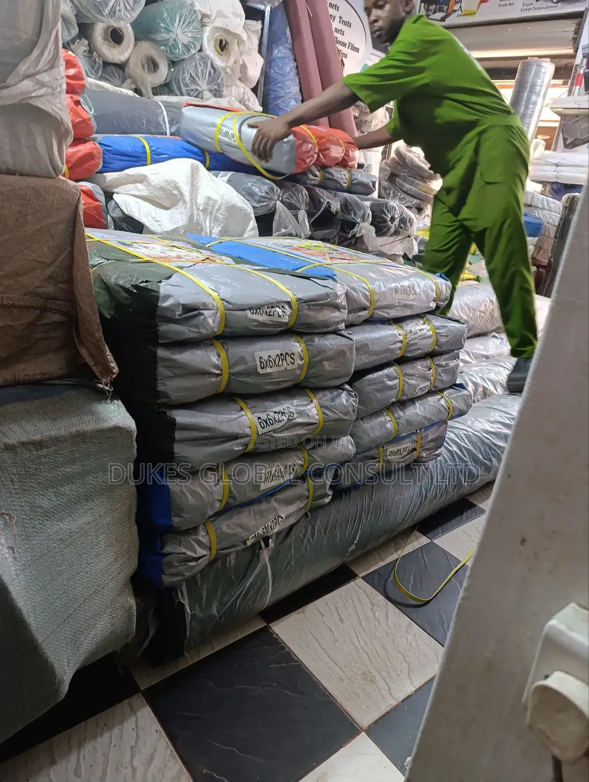 Damliner and Tarpaulin for Water Harvest