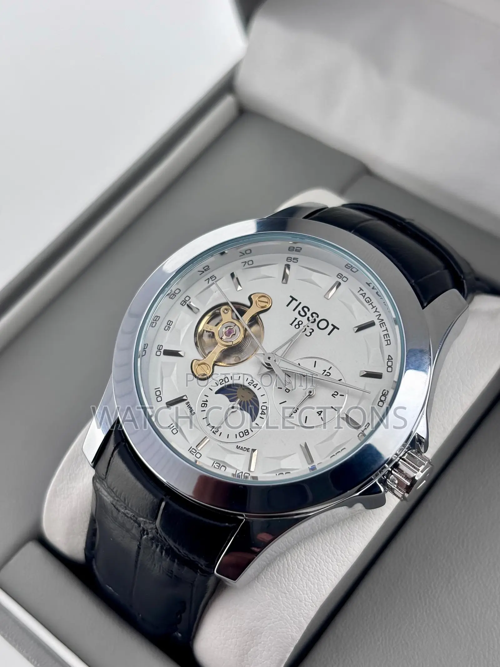 Mechanical Tissot Leather Watch