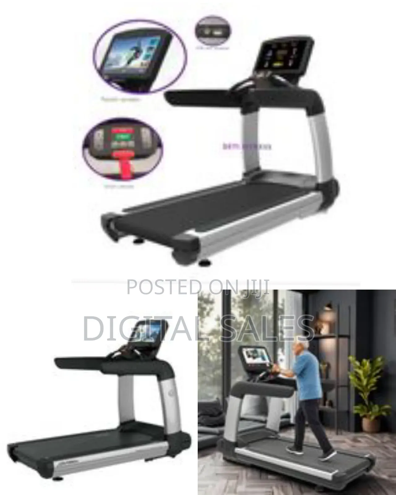 Fitness Equipment Led Screen Electric Commercial Leg High Tech Treadmi