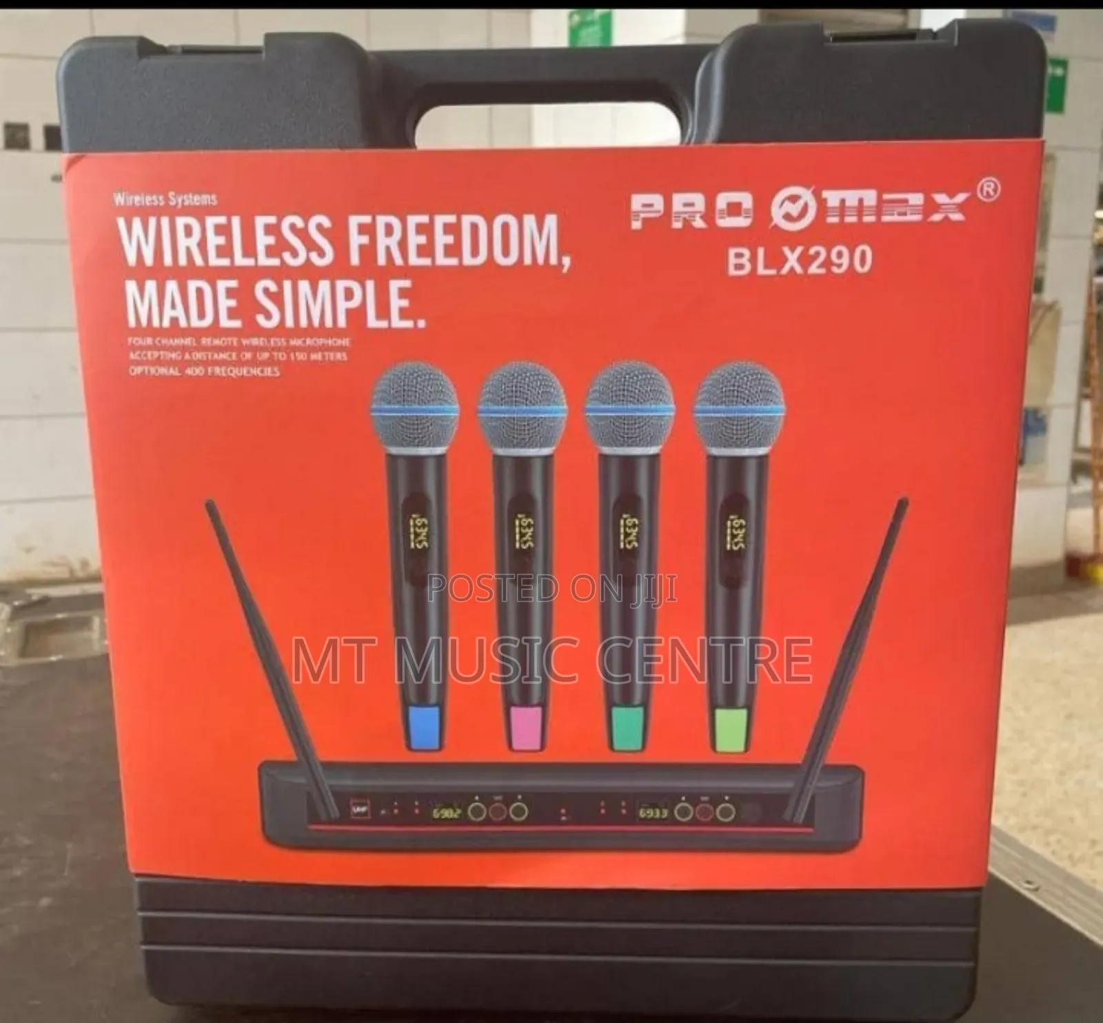 4 Piece Wireless Microphones