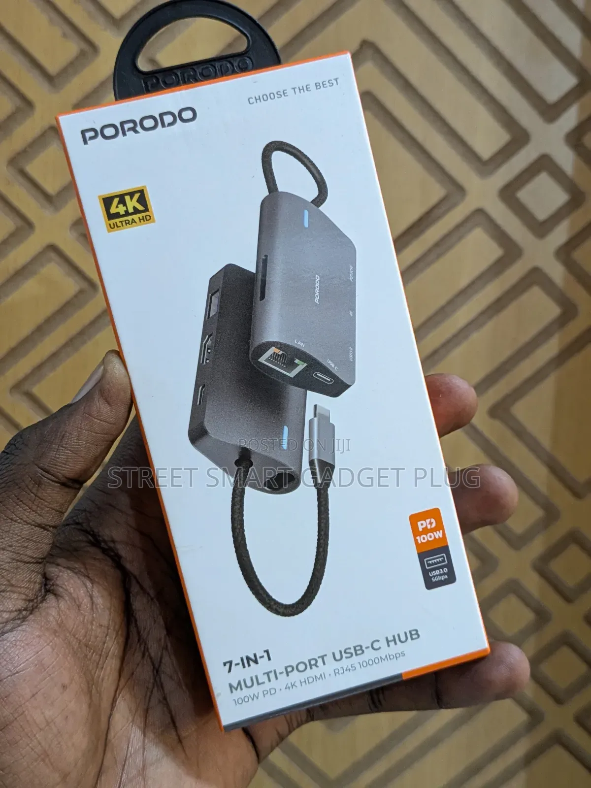 Porodo 7in1 Multi Port Usb Hub (100watts)