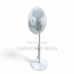 Midea 16-inch Pedestal Stand Fan, 3 Speeds, Adjustable Height, 40w