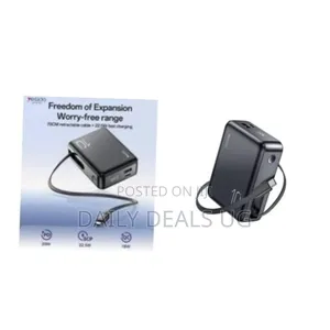 Yesido Yp70 10000mah Power Bank Portable Charger With 70cm