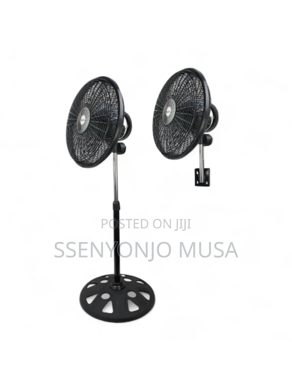 SPJ 18-Inch Wall Mounted Stand Fan 2-in-1, 360° Oscillation, 50w