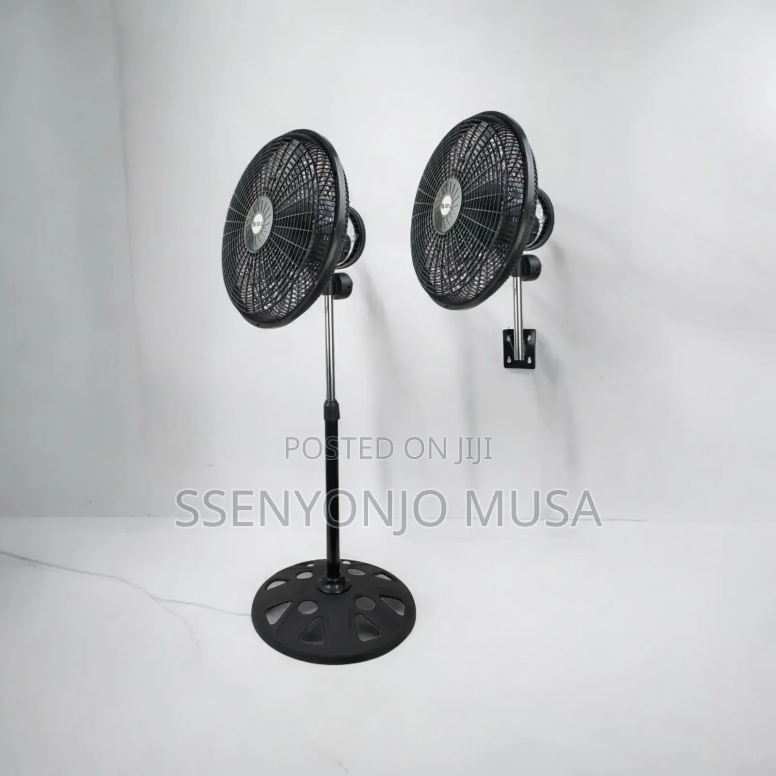 SPJ 18-Inch Wall Mounted Stand Fan 2-in-1, 360° Oscillation, 50w