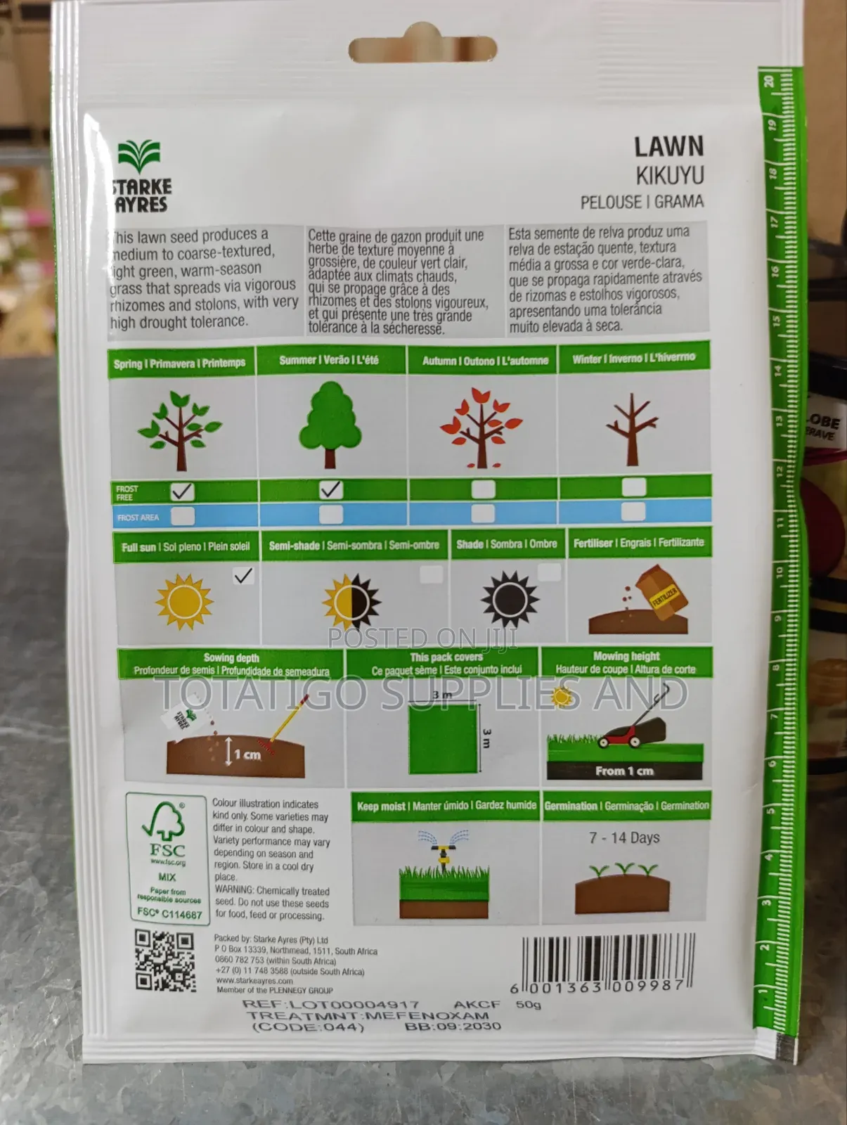 Kikuyu Lawn Seeds-50g