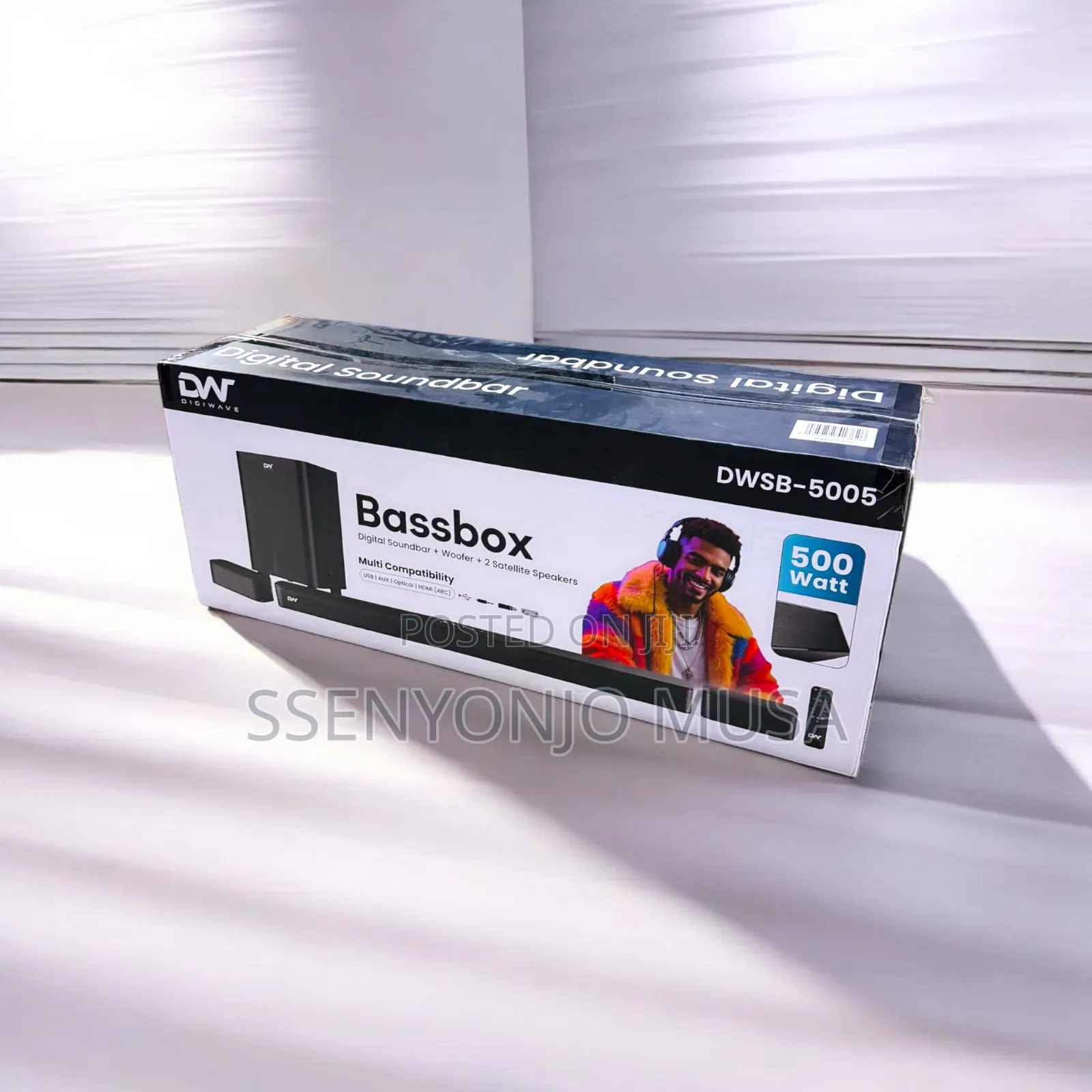 Digiwave Soundbar 5.1ch System With Wireless Subwoofer 500w Surround