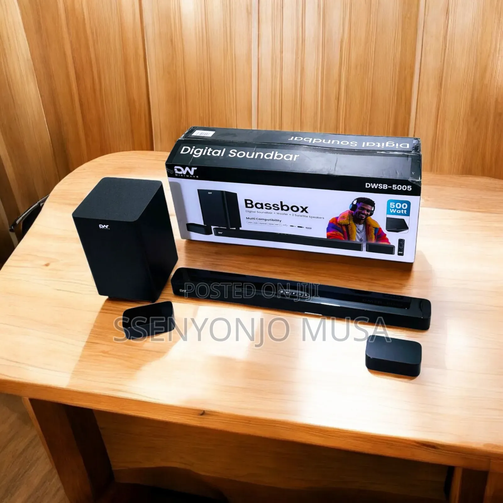 Digiwave Soundbar 5.1ch System With Wireless Subwoofer 500w Surround