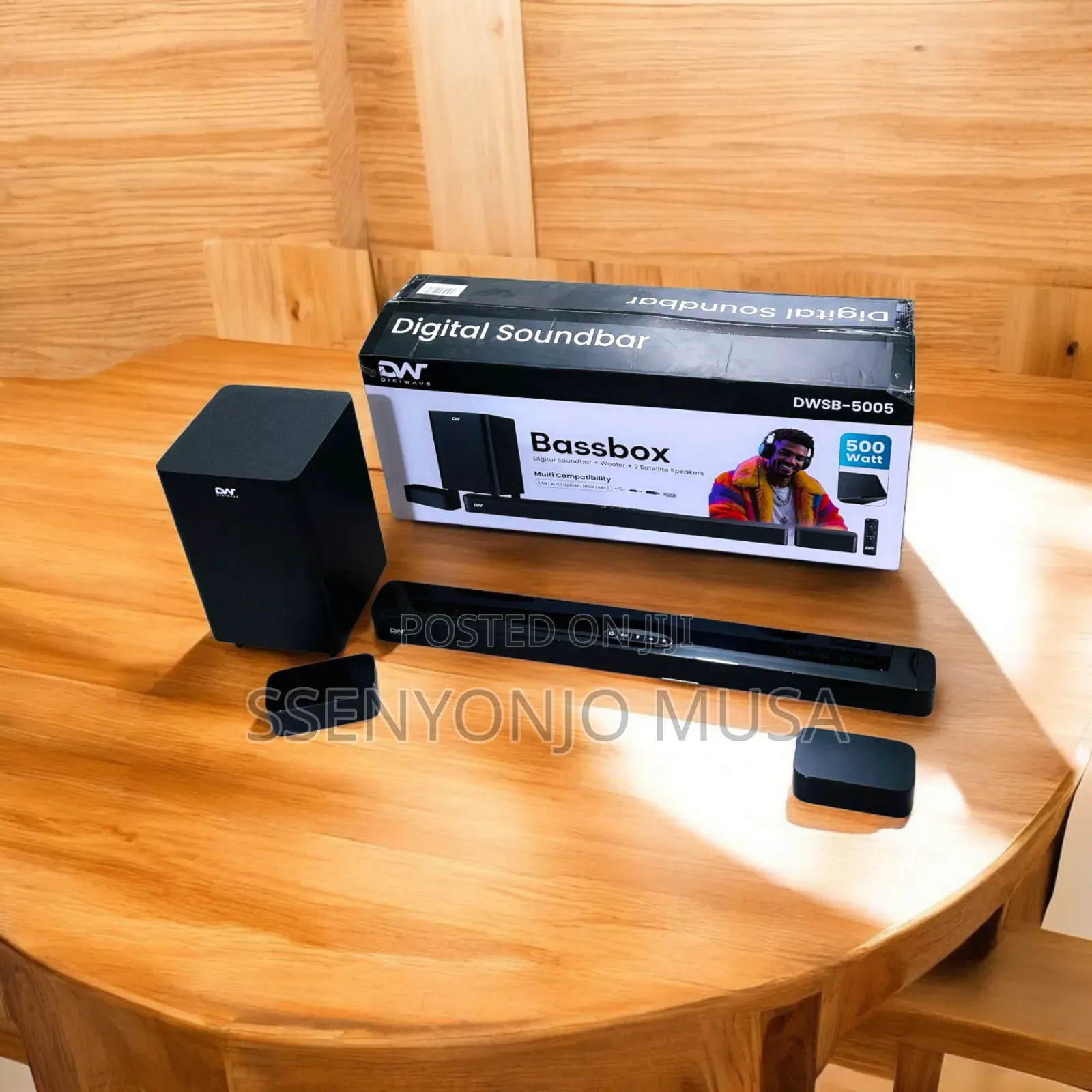 Digiwave Soundbar 5.1ch System With Wireless Subwoofer 500w Surround