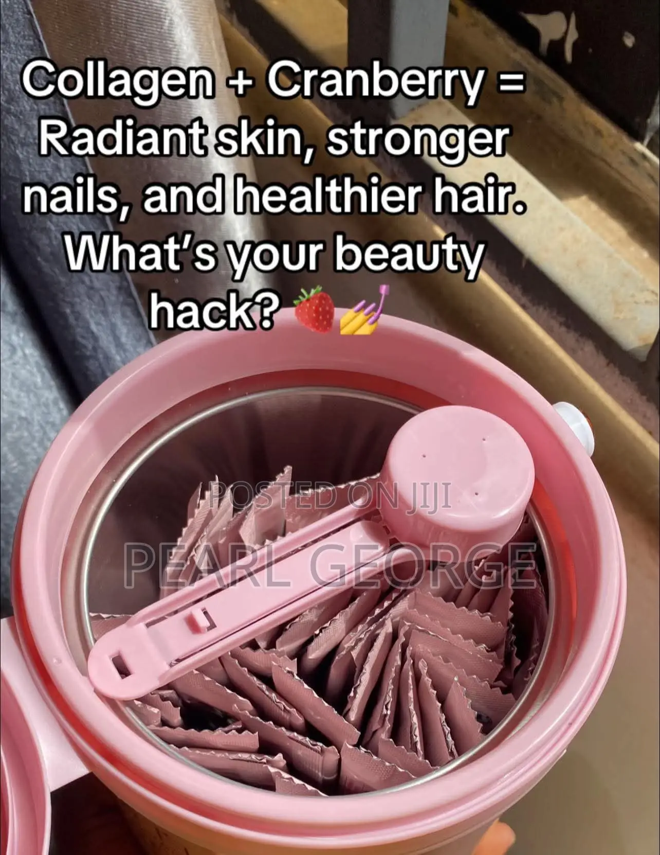 Collagen Cranberry Beverage. Anti Age, Firm Skin, Skin Glow