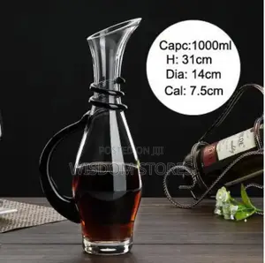 European Crystal Glass Wine Decanter