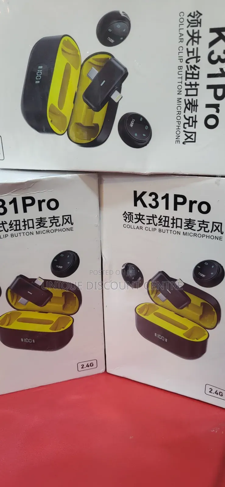 Collar Clip Button Microphone