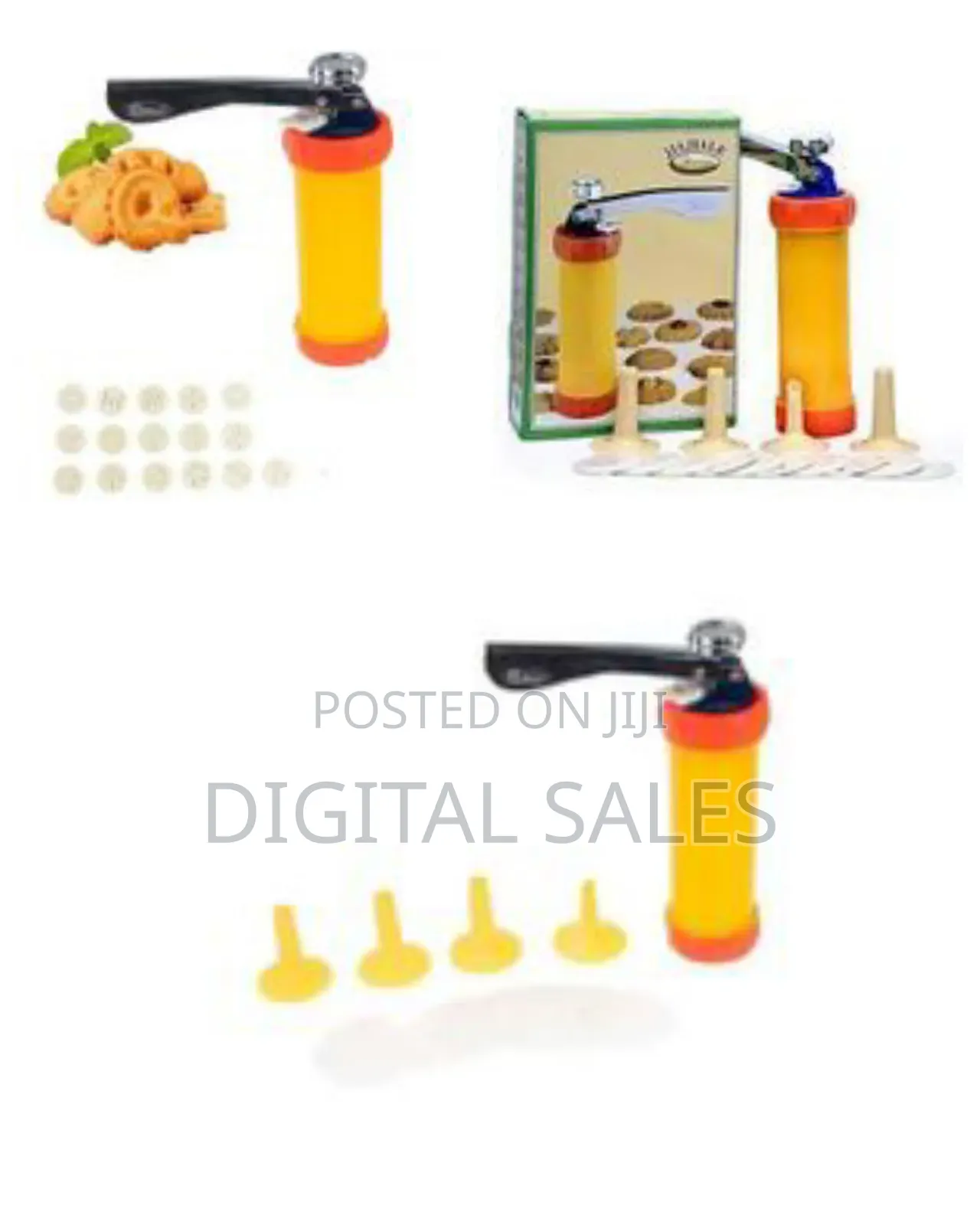 Cookie Biscuit Press Maker Pump With 10 Decorative Discs Cake Mold