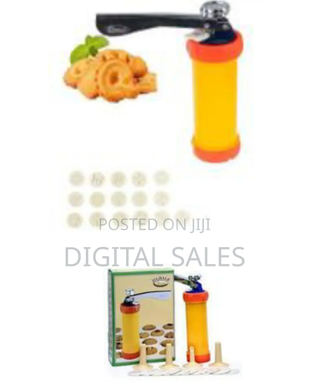 Cookie Biscuit Press Maker Pump With 10 Decorative Discs Cake Mold