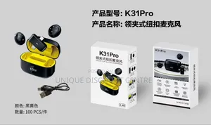 Collar Clip Button Microphone