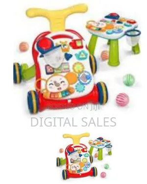3 in 1 Educational Baby Walker, Sit and Stand Walker