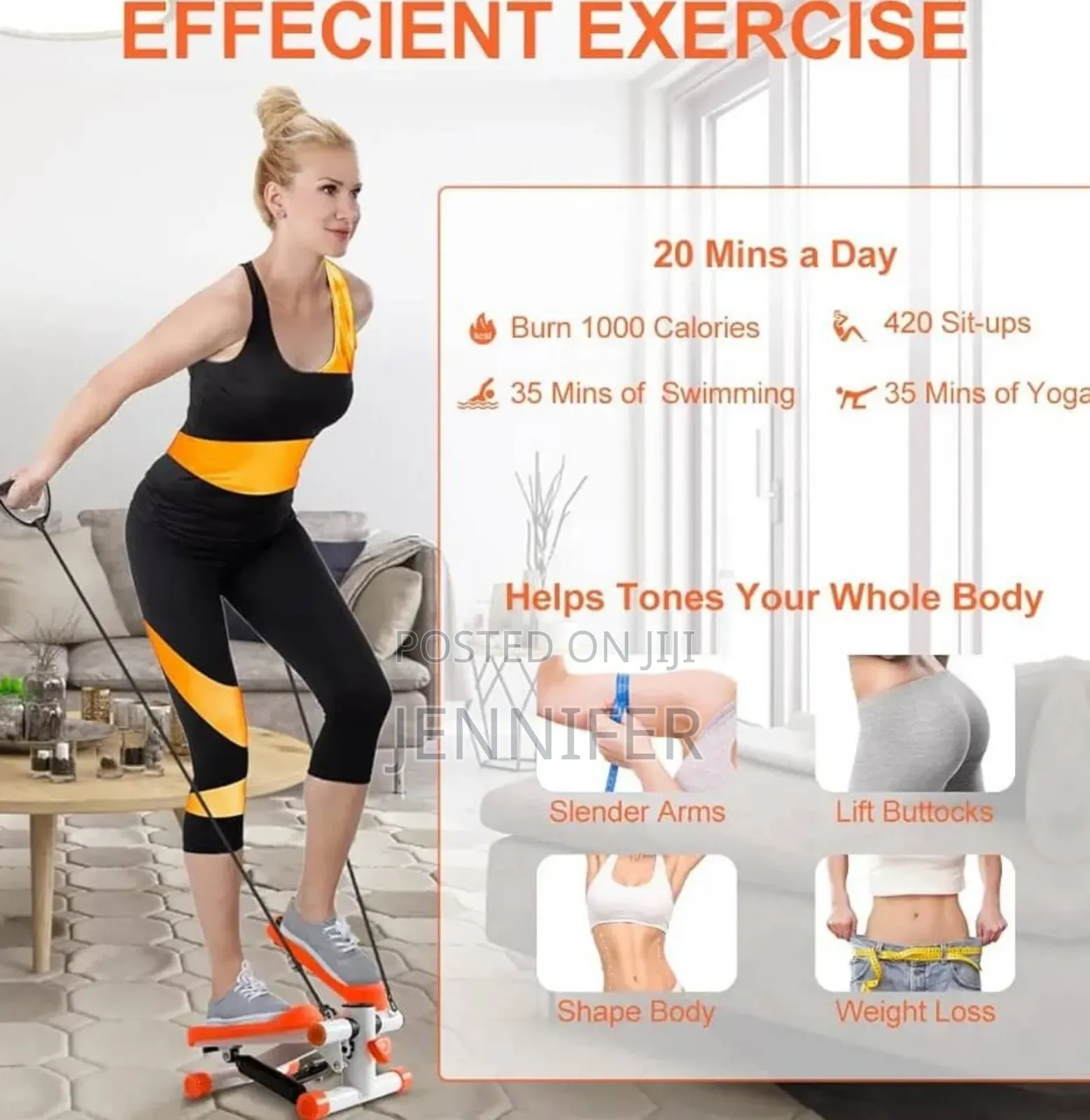 Mim Heavy-Duty Exercise Indoor Stepper Machine