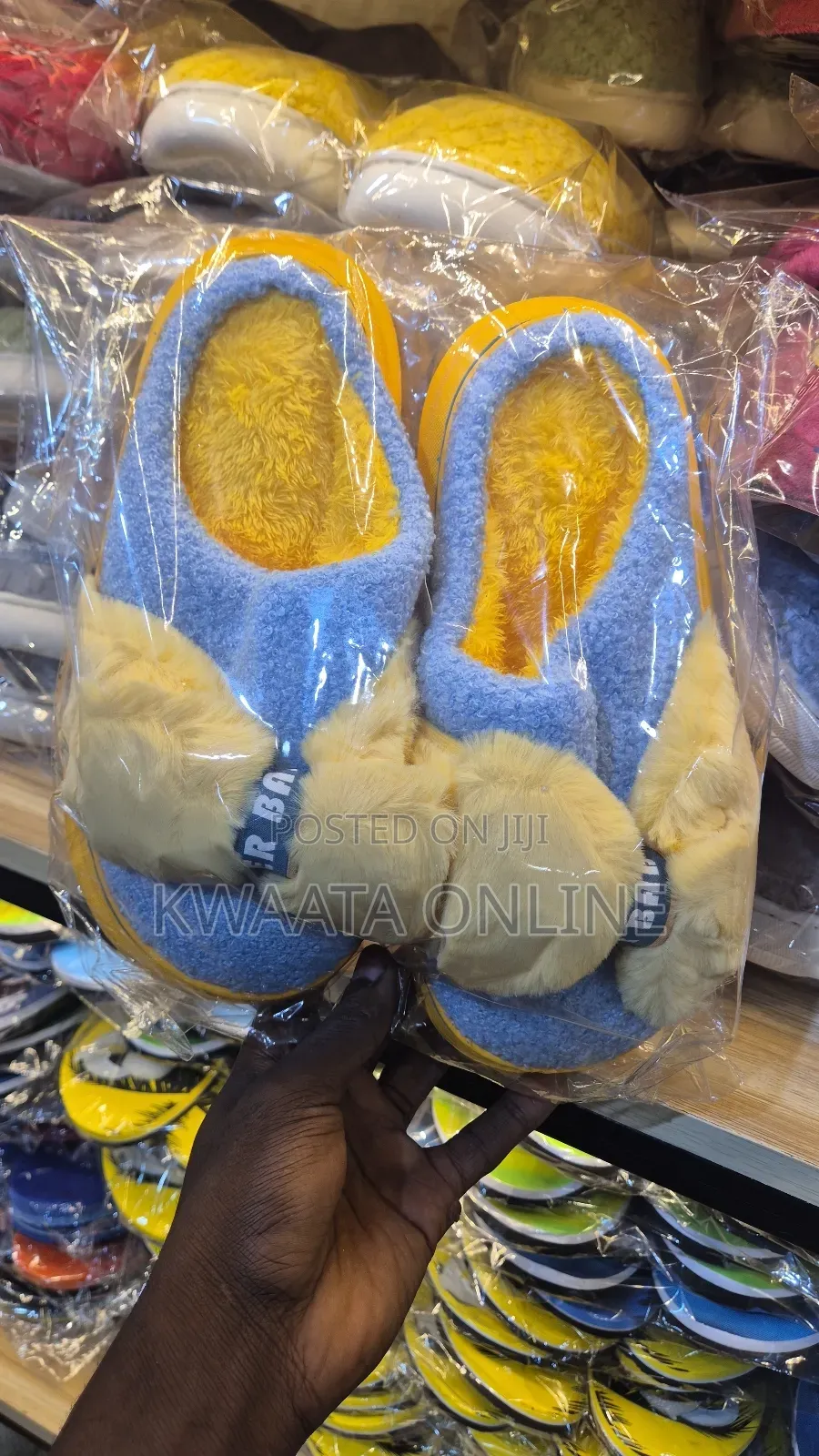 Soft Fleece Memory Foam House Slippers Plush Non-Slip Indoor Shoes