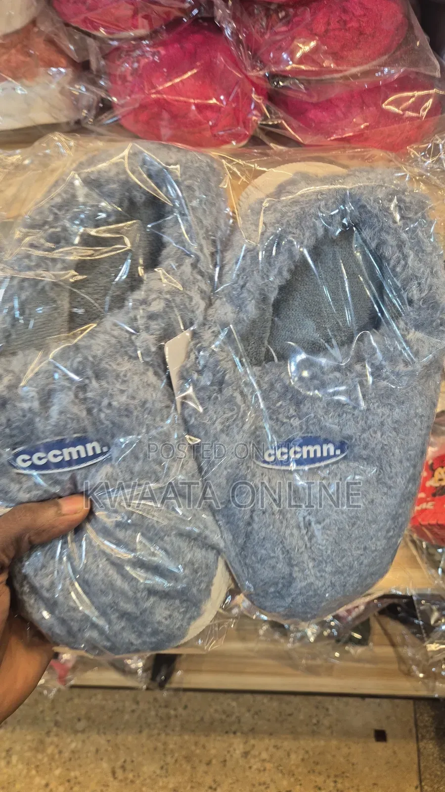 Soft Fleece Memory Foam House Slippers Plush Non-Slip Indoor Shoes