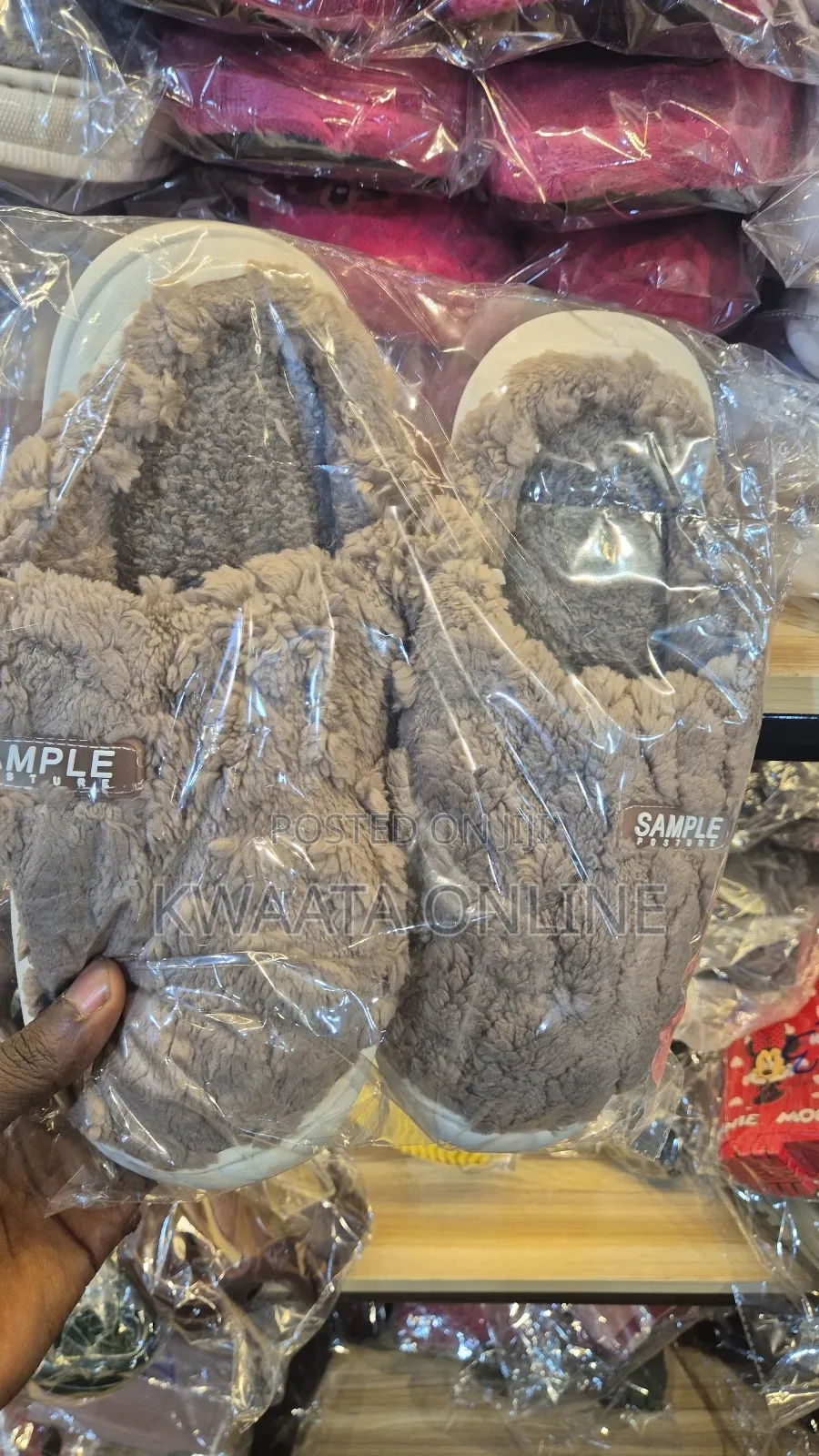 Soft Fleece Memory Foam House Slippers Plush Non-Slip Indoor Shoes