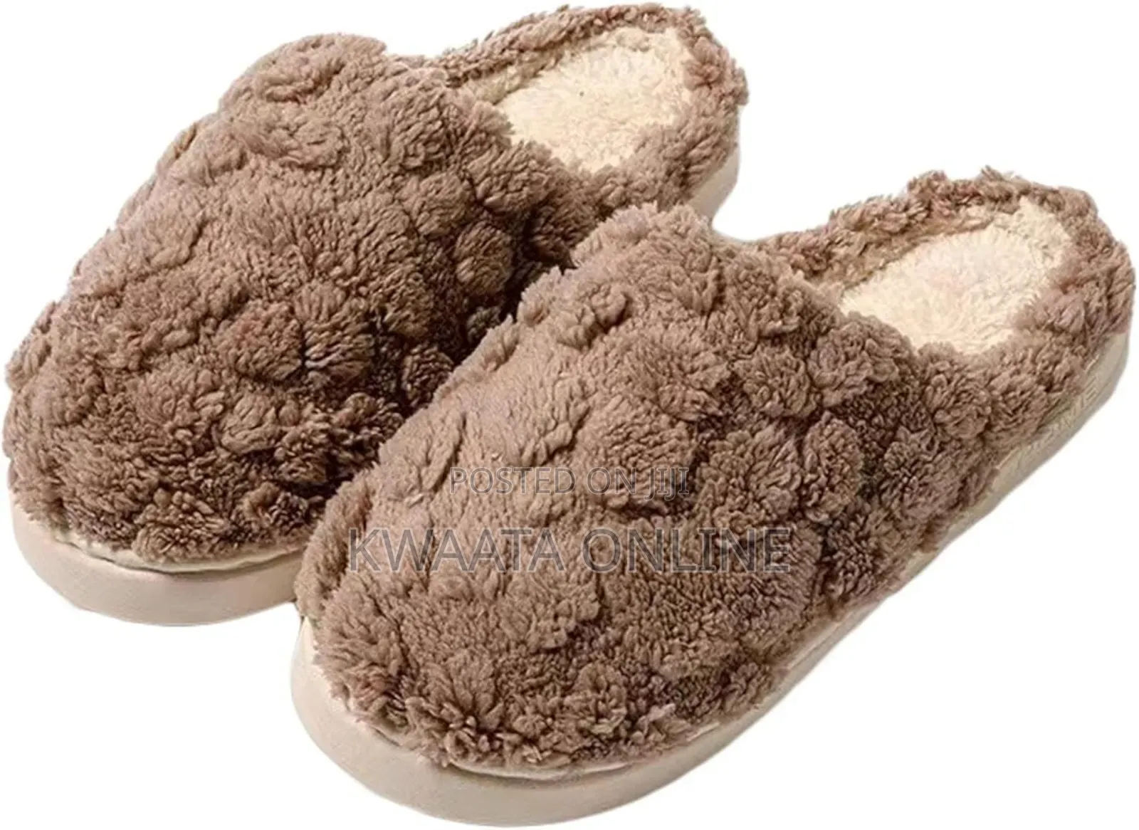 Soft Fleece Memory Foam House Slippers Plush Non-Slip Indoor Shoes