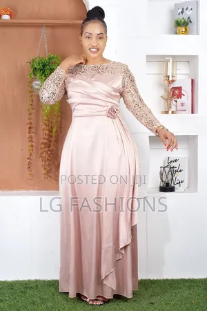 Decent Office Long Round Dress.