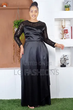 Decent Office Long Round Dress.