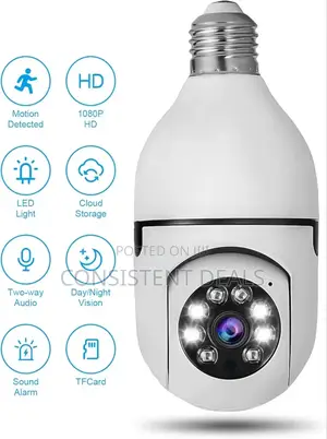 Light Bulb Camera 1080p Wifi Security Camera