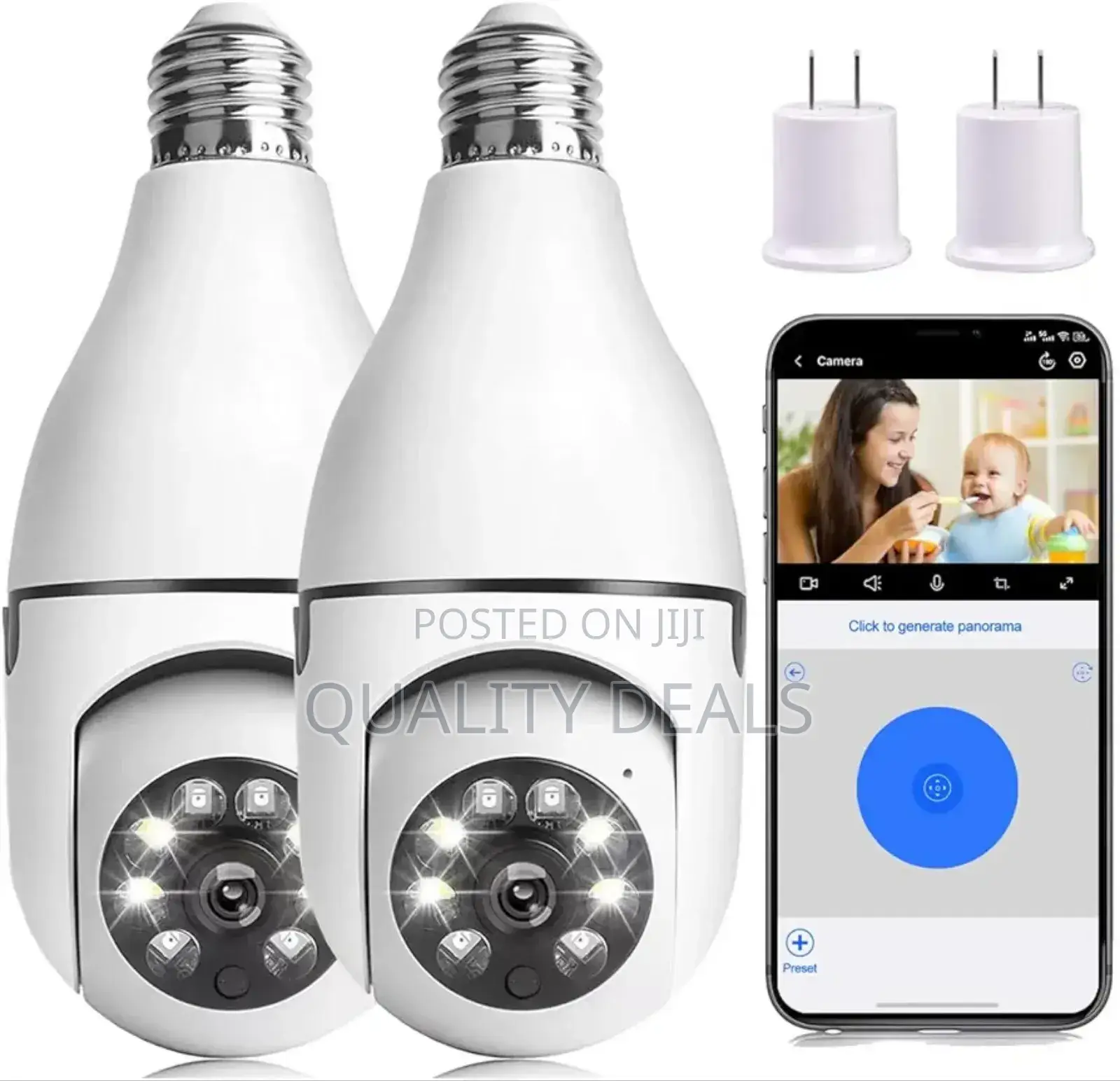 Light Bulb Security Camera -1080p 2.4ghz