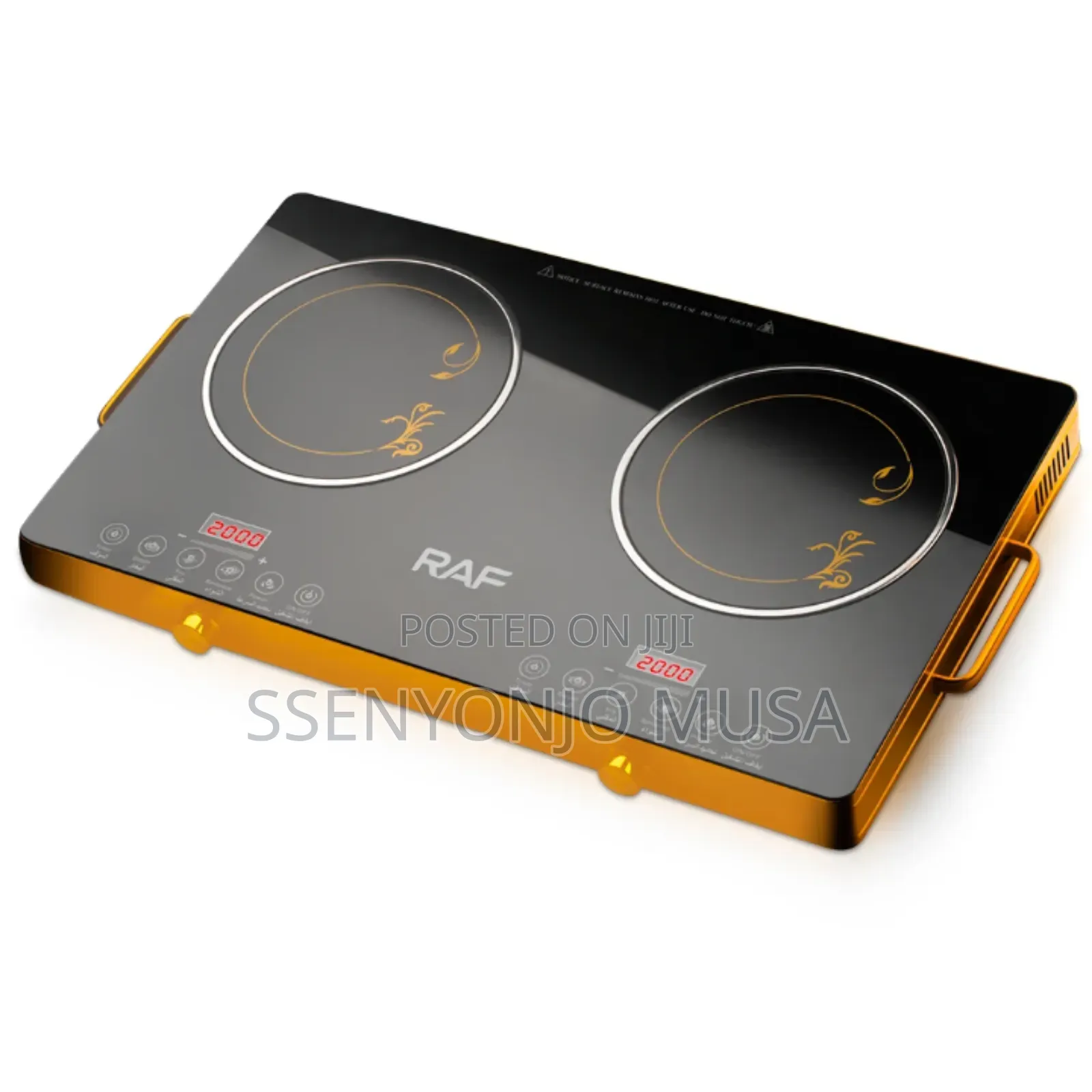 Raf Double Digital Infrared Cooker – 3500w Dual Hotplate, Touch Knob