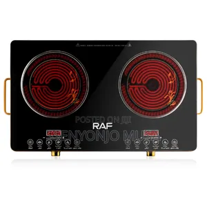 Raf Double Digital Infrared Cooker – 3500w Dual Hotplate, Touch Knob