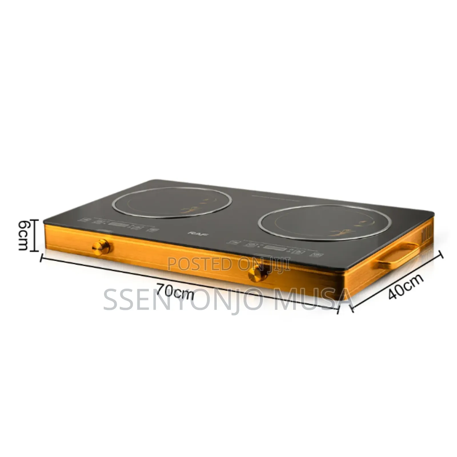 Raf Double Digital Infrared Cooker – 3500w Dual Hotplate, Touch Knob