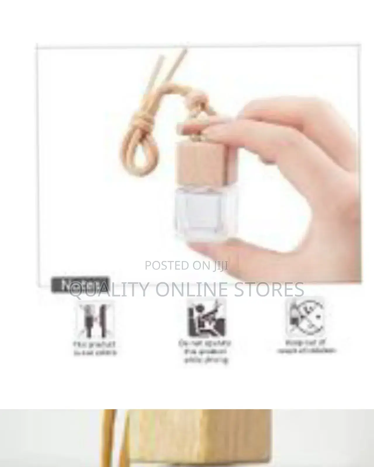 Car Hanging Perfume Diffuser Bottles Refillable