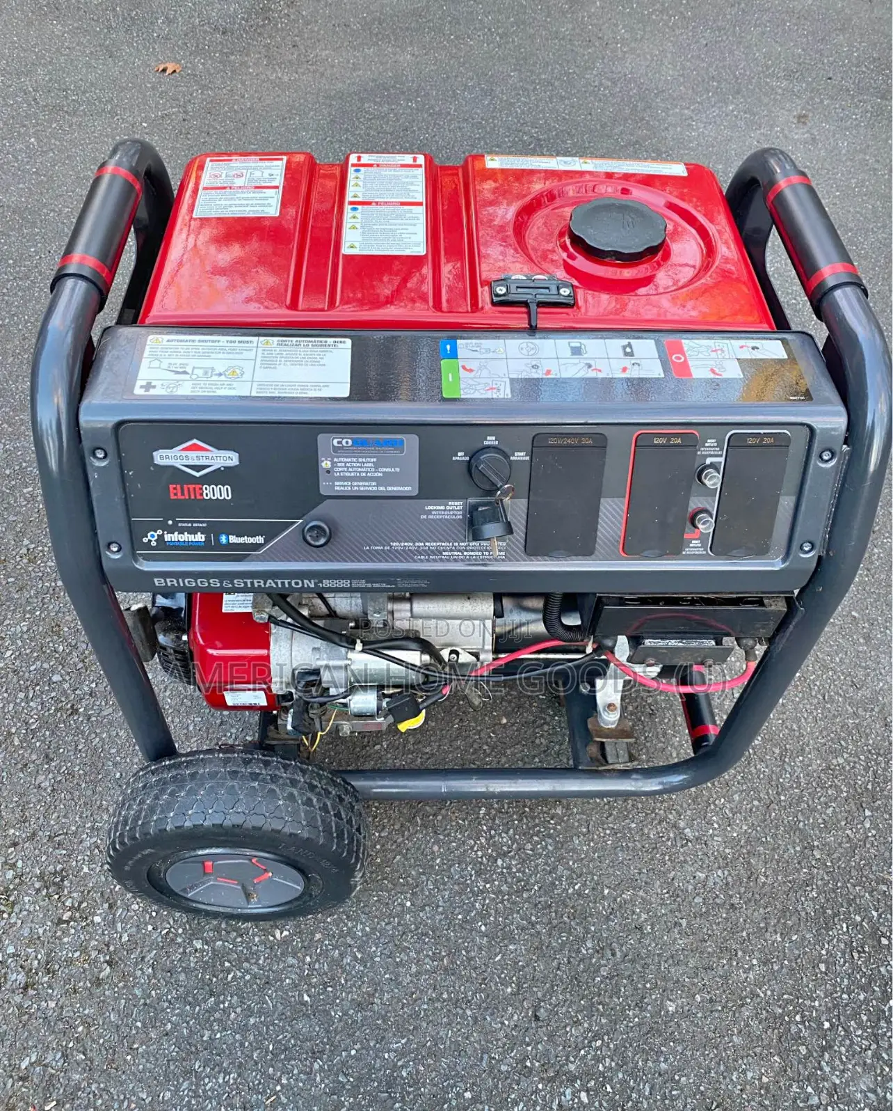 New Elite 8000 Watts Powerful Briggs Stratton Wifi Enabled Generator