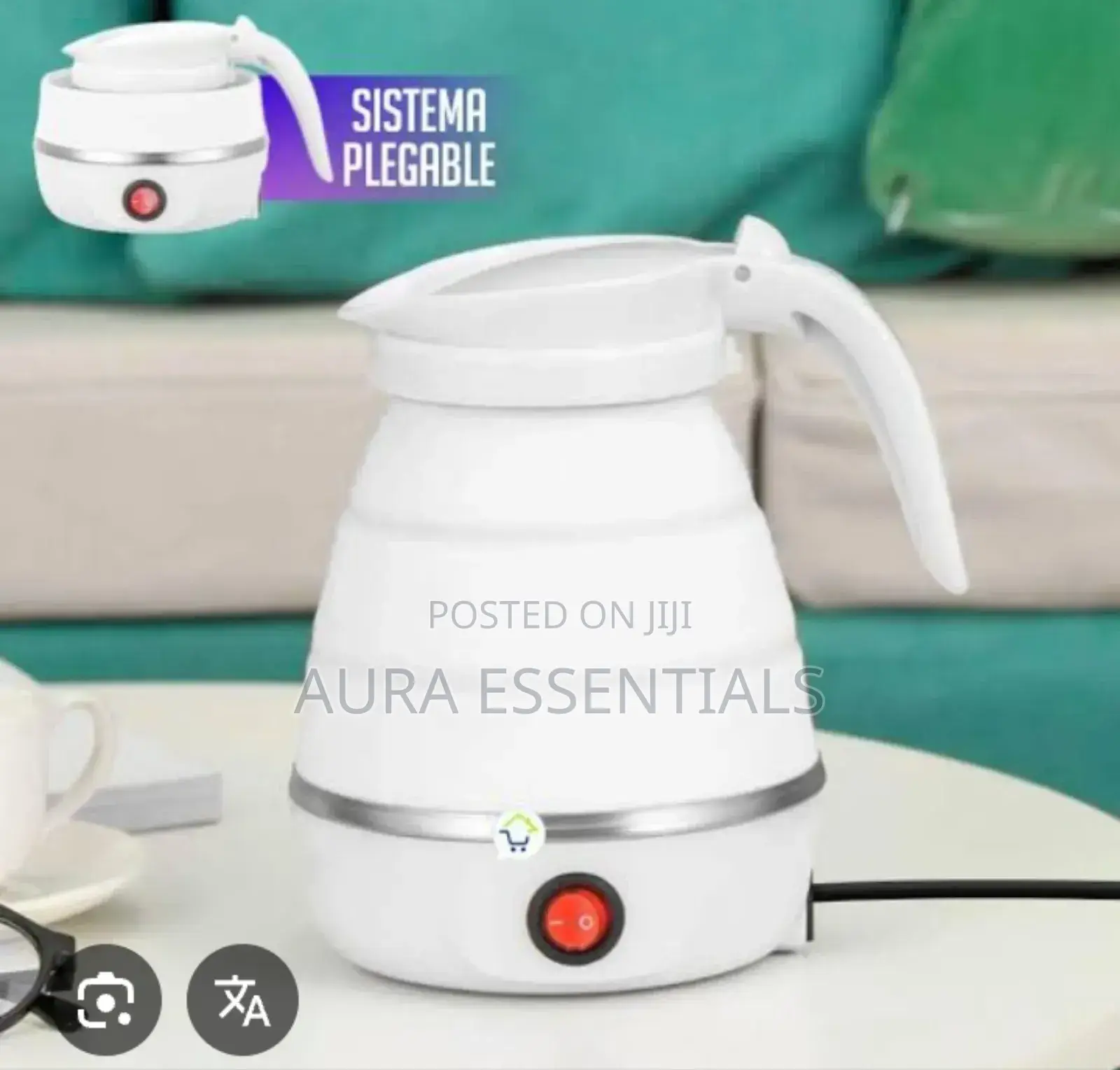 Silicone Foldable Electric Travel Kettle