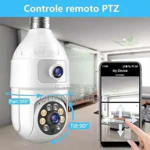 Bulb Security Camera – 6mp Dual Lens Wifi Ip Cam
