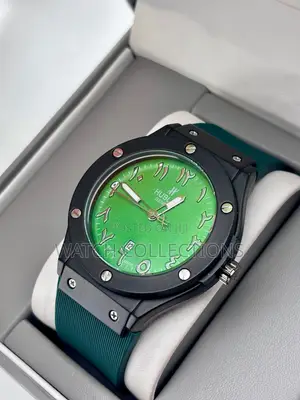 Rubber Strap Hublot Automatic Watch
