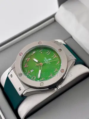 Rubber Strap Hublot Automatic Watch