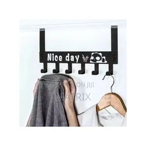 6 Nice Day Metal Hanger Over Door Bags Clothes Hanger Rack