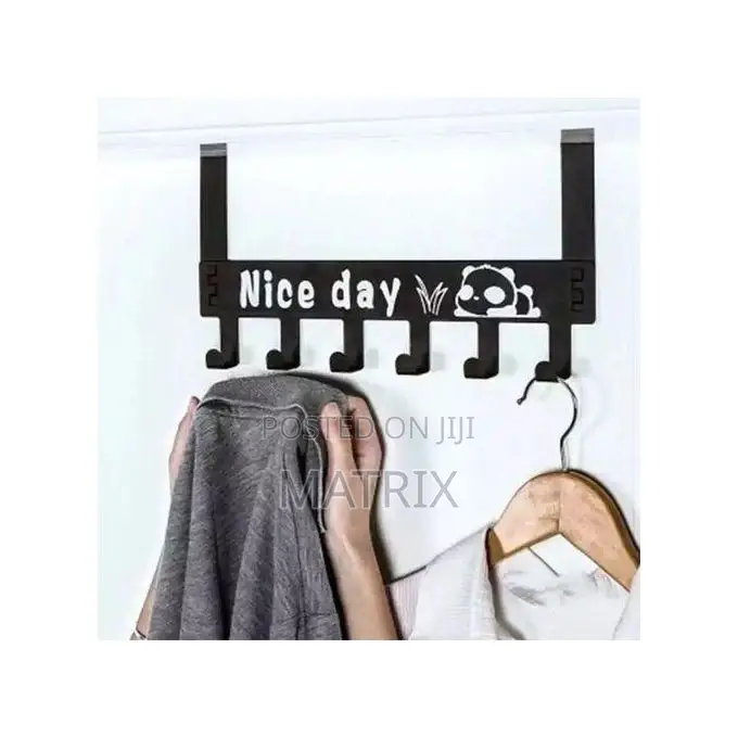 6 Nice Day Metal Hanger Over Door Bags Clothes Hanger Rack